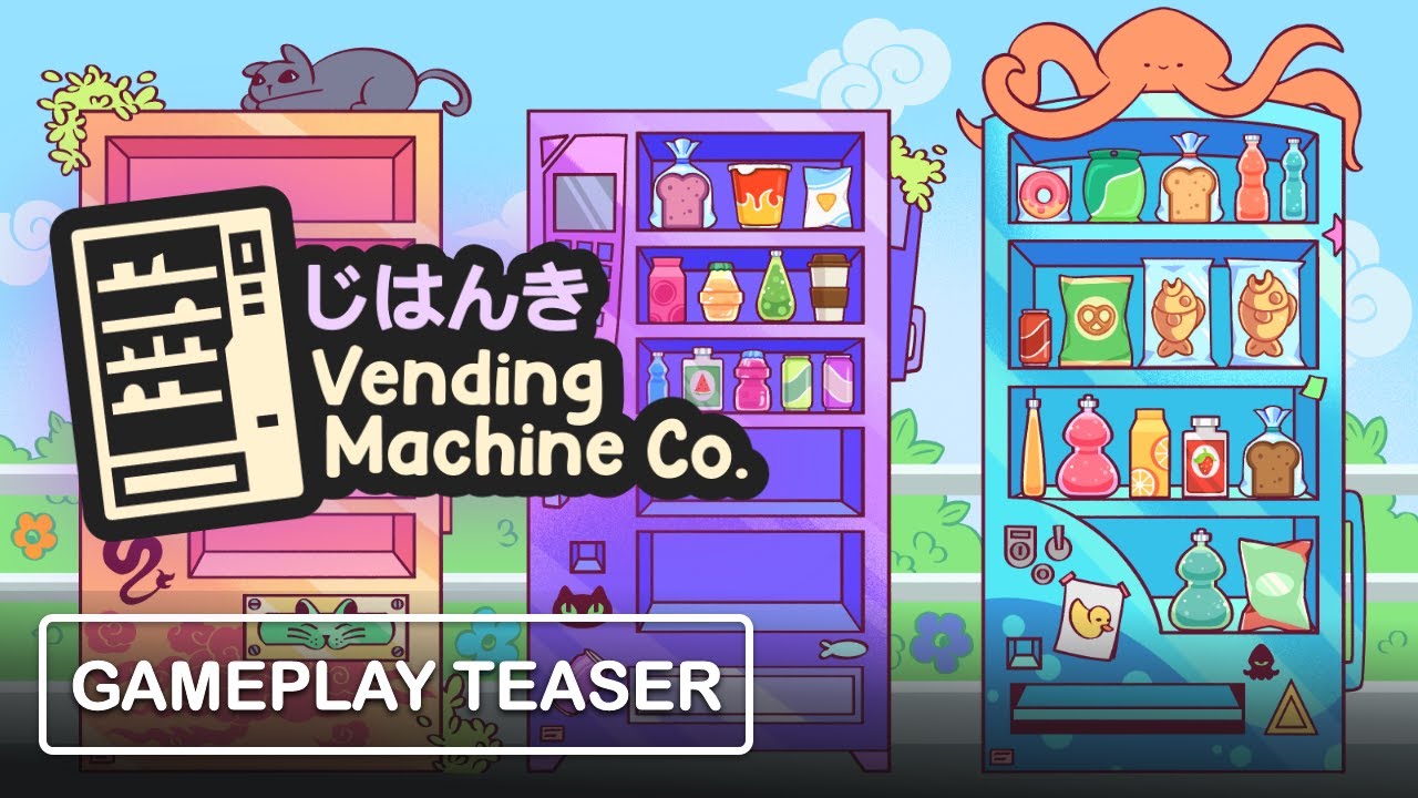 Vending Machine Co. - Run a Kawaii Vending Machine Business - Gameplay Teaser (Steam)
