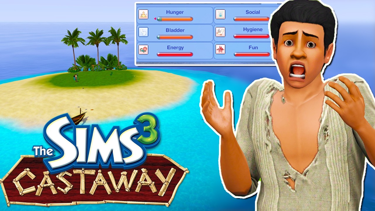Can I Survive The Sims 3 ALONE on a DESERTED ISLAND?